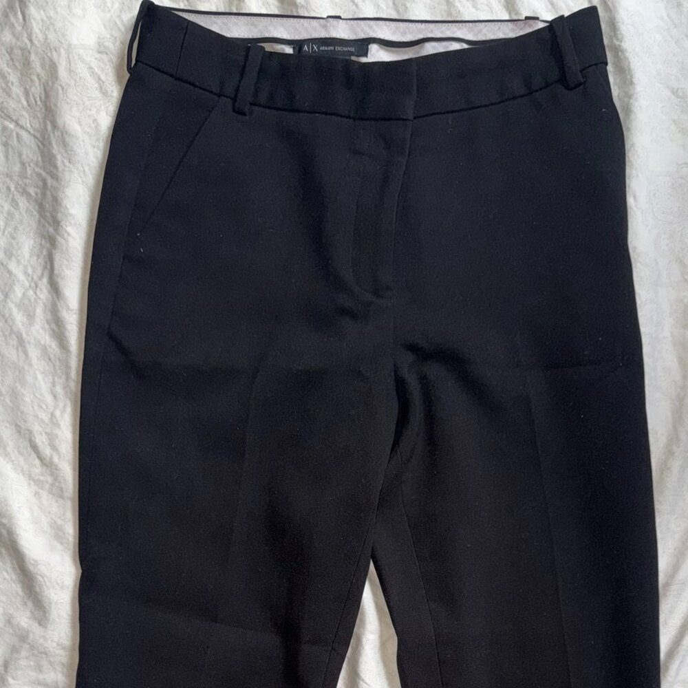 Armani Exchange Size 2 Black Trousers